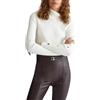 Liu Jo Jeans Liu Jo Maglione a Dolcevita Donna, Modello Basic in Misto Viscosa, Colore Bianco Lana Bianco Bianco Lana