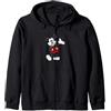 Disney Mickey Mouse Geometic Body Foot Pop Hand Out Felpa con Cappuccio