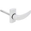 Amig - Set de Poignées de porte d'intérieur avec Rosace | Pognée Modèle Delta | 121 x 72 mm | Élégant et Simple | Taille du carré 8 mm | Poignée Ergonomique | Aluminium Blanc