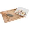 DKD Home Decor Set di antipasto casa Cottage della Marca, Colore Multicolore, in gres (21,5 x 11,8 x 1,5 cm)