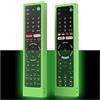 SIKAI CASE Glow in Dark - Protegge Custodia Telecomando Compatibile con Sony Bravia Remote RMT-TX100 RMT-TX200E RMT-TX300E RMT-TX310E RMF-TX200C, Anti-graffi Protettiva in Silicone Proteggere (Verde)