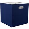 DII Poly-Cube - Contenitore con lati rigidi, pieghevole, grande, colore: blu nautico