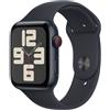 Apple Smartwatch Apple Watch SE GPS + Cellular 44mm Cassa in alluminio con cinturino sportivo M/L Mezzanotte [MRH83QL/A]