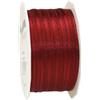 Präsent C.E. Pattberg Marseille - Nastro in Organza Bordato, Larghezza 10 mm, Lunghezza 50 m, Colore: Bordeaux