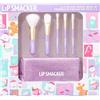 Lip Smacker Holiday Makeup Brush Set, Set di Pennelli di Trucco per Bambina, include 6 Pennelli per Trucchi, contiene Blush Cremoso, Ombretti e Matita Occhi, per un Look Creativo