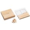 WISSNER aktiv lernen - Cento cofanetti 10 x 10 cm, (29 pezzi) in RE-Wood®, in una scatola di plastica