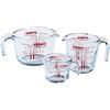 Pyrex Set di 3 Coppe Multiuso in vetro borosilicato: 0,5lt_1lt_2lt