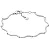Skagen Bracciale da Donna Essential Wave, Acciaio Inossidabile, L: 190 mm, L: 3.6 mm, D'argento