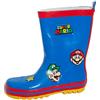 Super Mario ragazzi Brothers gomma stivali Wellington bambini Nintendo stivali pioggia scarpe Wellys, Blu, 34 EU