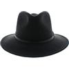 votrechapeau - Cappello Fedora pieghevole, in feltro nero nero