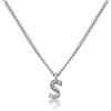 GD GOOD.designs EST. 2015 Catena con lettere in argento da donna I Collana skin-friendly con ciondolo iniziale I Catena di lettere in acciaio inossidabile in argento. (S)