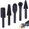 Amindz Frese Rotanti In Metallo Duro Set Di Frese Testa Per Rettifica Di File Per La Lavorazione Del Legno Perforazione Intaglio Del Metallo Lucidatura (5pcs)