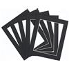 Frame Company Set di 10 cornici portafoto da Montare Bianco, Nero, 10x10 for Image Size 5x5