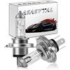 Asasytal HS1 PX43t 35/35W Lampadine Alogene per Fari Faro Hi/Lo Beam 3000K Giallastro Bianco Brillante Sostituire per la Lampadina del Faro del Motorino del Motociclo Dell'automobile 12V, 2 Pezzi
