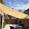 KANAGAWA Sun Shade Sail 20'X26' Sand Oversize Rectangle UV Block Canopy Awning Shelter Fabric Cloth Screen with Shade Sail Hardware Kit for Outdoor Patio Garden Backyard