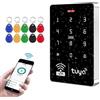 FUSYTULY Wifi Smart Tuya Tastiera di Controllo Accessi IP68 Impermeabile RFID Controller Accesso 125KHz / 13.56MHz WG26/34 Touch Keyboard System + 10pz Portachiavi