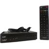 ADJ Decoder Digitale Terrestre TV DVB-T2 H.265 10 bit, Full HD 1080p, Alta Definizione, HDMI, USB, Scart, Dolby Sound, MPEG-2/4, Funzione PVR, Bonus TV, Telecomando Universale per Tv e Decoder