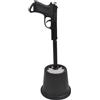 FTWdesign Pistola scopino WC con supporto in nero - mantiene il tuo WC in colpo. La divertente scopino per WC che ha tutto nella visiera