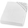 sleepling Comfort lenzuolo con angoli in morbida flanella realizzato in Germania in 100% cotone per materassi fino a 23 cm di altezza, con bordo elastico perimetrale, 100 x 200, bianco