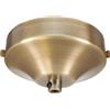 ElekTek Rosone da soffitto concave con diametro 100 mm con staffa cinturino e serracavo Ideale per lampadine a sospensione vintage a filamento Finiture metalliche e verniciate a polvere Ottone Antico