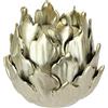 Flair Flower Portacandele Carciofo in ceramica per candela, candelabro, decorazione oro, per corona dell'Avvento, ghirlanda, decorazione da tavolo, coni, ninfea, loto, decorazione regalo