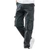 NOAGENJT Pantaloni da Trekking Uomo Pantaloni Tuta Uomo Invernali con Tasche Laterali Pantaloni Cargo Ragazzo 14 Anni Beige Jeans Corti Uomo Strappati Salopette Ciclismo Uomo 24.99