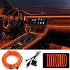 TABEN Kit di luce ambientale per auto RGB interno 4 pezzi 48 LED APP  Controller + telecomando RF sincronizzazione con musica Suono Funzione di  memoria attiva Illuminazione auto con caricatore per auto 