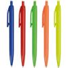Penna a scatto in plastica colori fluo personalizzate o neutre