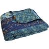 Lush Decor Throw Royal Empire-Coperta Reversibile con Motivo Floreale, 152,4 x 127 cm, Colore: Blu Pavone, Cotone, 60 by 50-inch