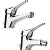 PAINI SET MISCELATORI PAINI PILOT LAVABO E BIDET CROMATO