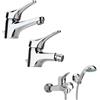 PAINI SET MISCELATORI PAINI PILOT LAVABO BIDET E VASCA ESTERNO CROMATO