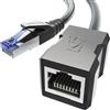 KabelDirekt - Cavo di prolunga LAN ed Ethernet, costruita per resistere agli urti - 5 m (10 Gbit/s, Cavo CAT 7 da Maschio a femmina, RJ45, estensione dei cavi di rete alla massima velocità, nero)