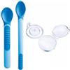 Mam Coppia Cucchiai Mam Heat Sensitive Spoons & Cover Azzurro