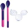 Mam Coppia Cucchiai Mam Heat Sensitive Spoons & Cover Rosa