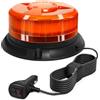 AnTom Faro rotante 9 Flash Pattern 12V 24V arancione spia led magnete con 3 metri di cavo per auto camion trattore golf cart SUV