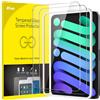 JETech Pellicola Protettiva per iPad mini (A17 Pro, Modello 2024, 7a Generazione) / mini 6 (Modello 2021, 6a Generazione) con Strumento di Installazione Facile, Vetro Temperato, Pacco da 2