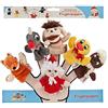 Heunec 986176 - Set di marionette da dito, 6 pz., Modelli/Colori Assortiti, 1 Pezzo