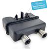 DL-pro Distributore di caffè uscita ugello doppio per Bosch Siemens 00621811 621811 macchina da caffè