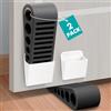 LINKWAY Cuneo Fermaporta per Pavimento,Antiscivolo, Durevoli e Resistenti,Fermaporta Gomma, Ferma Porta per Tutte le Superfici