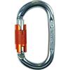 Climbing Technology Pillar WG Moschettone Ovale con Ghiera 2 Movimenti, Blu