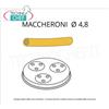 Technochef - TRAFILA MACCHERONI 4,8 in LEGA OTTONE-BRONZO