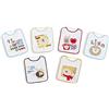 Interbaby 00181 - Confezione da 12 bavaglini da 25 x 30 con gomma, unisex