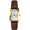 Sekonda Orologio classico da donna al quarzo con display analogico bianco e cinturino marrone 40336, Vestito