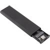ASHATA Adattatore per Custodia SSD M.2 NVME SATA, in Lega di Alluminio USB C 3.1 Adattatore per Custodia SSD M.2 Compatibile con SATA, per SSD 2242 2260 2280