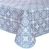 Home Direct Tovaglia in tela cerata plastificata, Proteggi tavolo, rettangolare 140 x 180cm Blu grigio