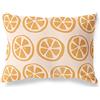 BonaMaison Decorative Cushion Cover, Orange-Off White Throw Pillow Covers, Home Decorative Pillowcases for Livingroom, Sofa, Bedroom, Size: 45X60 Cm - Designed and Manufactured in Turkey