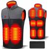 Panngu Gilet Riscaldato per Uomo e Donna L con Batteria, Regolabile Giubbotto Riscaldato Elettrico USB, Giacca Riscaldata Comfort Termico Ottimale