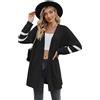 BKEPDY Cardigan Donna Elegante Manica Lunga Giacca Cardigan Casual Maglia Donna Primaverile Cappotto Aperto Maglia Lavorato Coprispalle