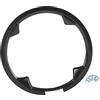 A ABSOPRO Copri Catena Bici Nera 1 Pezzo Plastica | Per MTB E Bici Da Strada Dim 1.6X21.2Cm 48 Denti Passo 12Cm 4 Fori Diametro Foro 3Mm 5 Viti Protezione Piedi E Vestiti