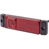 HELLA 2TM 008 645-921 Luci d'ingombro, LED, 12V, Montaggio, esterno/Raccordo a vite, colore diffusore luce rosso, colore luce LED rosso, Cavo 5000mm, posteriore
